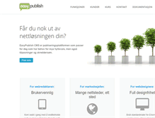 Tablet Screenshot of easypublish.no